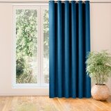  Curtain MILANA color indigo style classic silver silver metal eyelets chenille 420x225 HOMEDE | shoptok.hr