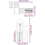  Vanjski set za igru od masivnog drva duglazije | shoptok.hr