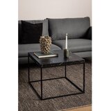 Actona Crni stolić za kavu s pločom stola u mramornom dekoru 60x60 cm Barossa – | shoptok.hr