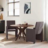  Blagovačke stolice s kotačima 2 pcs Tamno smeđa 57 x 66 x 94 cm | shoptok.hr
