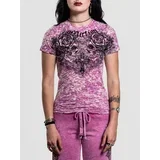 Forgotten Burn Out Baby T-shirt pink burnout