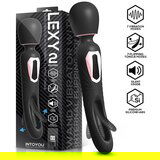 INTOYOU Lexy Vibrating Wand with Internal Flipping Tongue Black | shoptok.hr