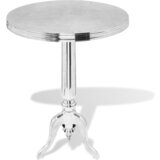 Furnova Odstavna mizica okrogla aluminij srebrne barve, (22056175) | Shoptok.si