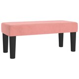 vidaXL Box spring postelja z vzmetnico roza 100x200 cm žamet | Shoptok.si