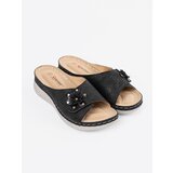 SEASTAR Black women's flip-flops with a decorative flower | shoptok.hr