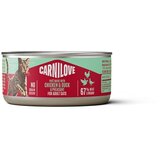 Carnilove Cat Adult konzerva, pate - piščanec, raca in fazan - 100 g 100 g | Shoptok.si