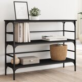 vidaXL Konzolni stol crni 100 x 32 x 75 cm od konstruiranog drva Cijene