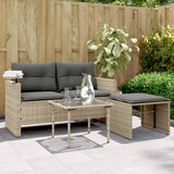 Maison Chic Seti vrtnega pohištva - Vrtna garnitura - Vrtni pohištvo set 3-delna z blazinami siv poli ratan, (21810242) | Shoptok.si