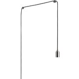 Tala Črna/v sijajno srebrni barvi viseča svetilka ø 4 cm Plug & Play – Cene