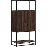  Visoka ploča smeđi hrast 68x35x139 cm Konstruirano drvo i metal | shoptok.hr