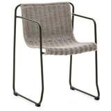 Kave Home Prljavo zelena metalna vrtna stolica Maurina – | shoptok.hr
