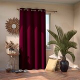 Restilo Zatemnitvena zavesa v bordo barvi AmeliaHome Eyelets Wine, 140 x 245 cm Cene