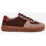 Zazoo Leather Suede Barefoot Sneakers Women's N1277 Brown | Shoptok.si