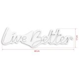WALLXPERT dekorativna plastična led rasveta live better white | ePonuda.com