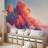  Foto tapeta - Twilight Spectacle: Clouds in Shades of Pink and Violet 100x70 | shoptok.hr