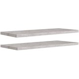 Maison Chic 2 kosi Stenske Police - Viseče police betonsko sive 90x23,5x3,8 cm MDF, (21793370) Cene