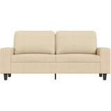 vidaXL Kavč dvosed krem 140 cm blago | Shoptok.si