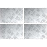  aluminijaste checker plošče 4 kosa nedrseči 30x20 cm, (22014958) | Shoptok.si