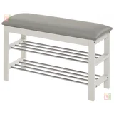 Ormarić za cipele 48x81 cm bela/siva