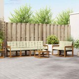  Set vanjskih sofa 7 kom. Prirodna i krem | shoptok.hr