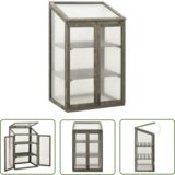  The Living Store Rastlinjak 60x45x100 cm borovina - Rastlinjak, (21745030) Cene