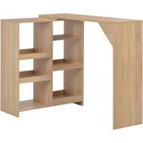 vidaXL Barski stol s pomičnom policom boja hrasta 138 x 39 x 110 cm | shoptok.hr