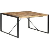  Blagovaonski stol 140 x 140 x 75 cm od grubog drva manga | shoptok.hr