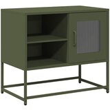 Maison Chic TV omarica - TV enota - Televizijska omarica olivno zelena 68x39x60,5 cm jeklo, (21701003) Cene