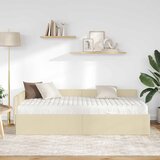  Kutni krevetni okvir s madracem Ostalo 2 pcs Krema tkanina | Eponuda.ba