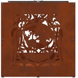  Stalak za drva za ogrjev 40x40x40 cm pohabani čelik | shoptok.hr