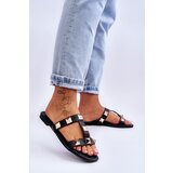 Boto Women's Slippers With Large Studs Black Mercure | Shoptok.si