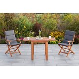 Gardenson VRTNA GARNITURA COMODORO siva, barve lesa evkaliptusa | Shoptok.si