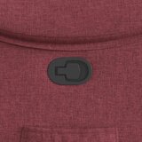  Naslonjač od tkanine crvena boja vina | shoptok.hr