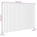  Stensko posteljno vzglavje medeno rjavo 166x3x110 cm borovina, (20737270) | Shoptok.si
