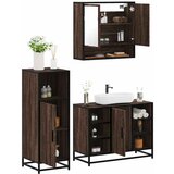 vidaXL 3-dijelni set kupaonskog namještaja boja smeđeg hrasta drveni | shoptok.hr