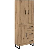  Highboard s ladicama 2 pcs Umjetnički hrast 69,5 x 34 x 180 cm | Eponuda.com