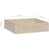 vidaXL Umivaonik krem 40 x 40 x 10 cm mramorni | shoptok.hr