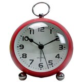 Venisymlis Vintage Glasne Budilke Z Zvoncem, Elektronska Kovinska Namizna Retro Ura - Rdeča, (22060507) Cene