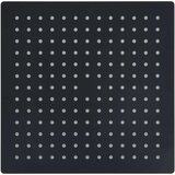 vidaXL Glava za tuš od nehrđajućeg čelika 30 x 30 cm četvrtasta crna | shoptok.hr