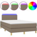 The Living Store Box spring postelja z vzmetnico LED taupe 120x200 cm blago - Box Spring Postelja, (21520517) | Shoptok.si