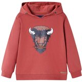  Dječja topla majica s kapuljačom tamnocrvena 128 | shoptok.hr