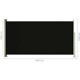  Uvlačiva bočna tenda za terasu 160 x 300 cm crna | shoptok.hr