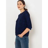 Camaieu Dark blue patterned T-shirt - Women | Shoptok.si