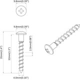  Vijak 7792 pcs Srebrno 9,8 x 35 mm Željezo | Eponuda.ba