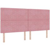  Boxspring krevet s madracem Ružičasta 200 x 200 cm Baršun | shoptok.hr