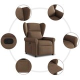  Naslonjač od tkanine smeđi | shoptok.hr