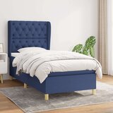  Box spring postelja z vzmetnico modra 80x200 cm blago, (20895214) Cene