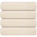 vidaXL Ručnici za ruke FROGN 4 kom. krem 50x100 cm 360 g/m² - Krema 50 x 100 cm 4 | shoptok.hr