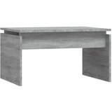 Maison Chic Klubska mizica - kavna mizica - Nizka mizica siva sonoma 68x50x38 cm inženirski les, (21752731) Cene