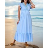 Resti Women's Long Dress with Lace Cene